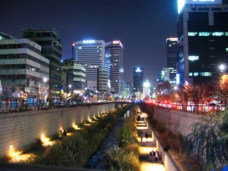 韓国ライトアップ